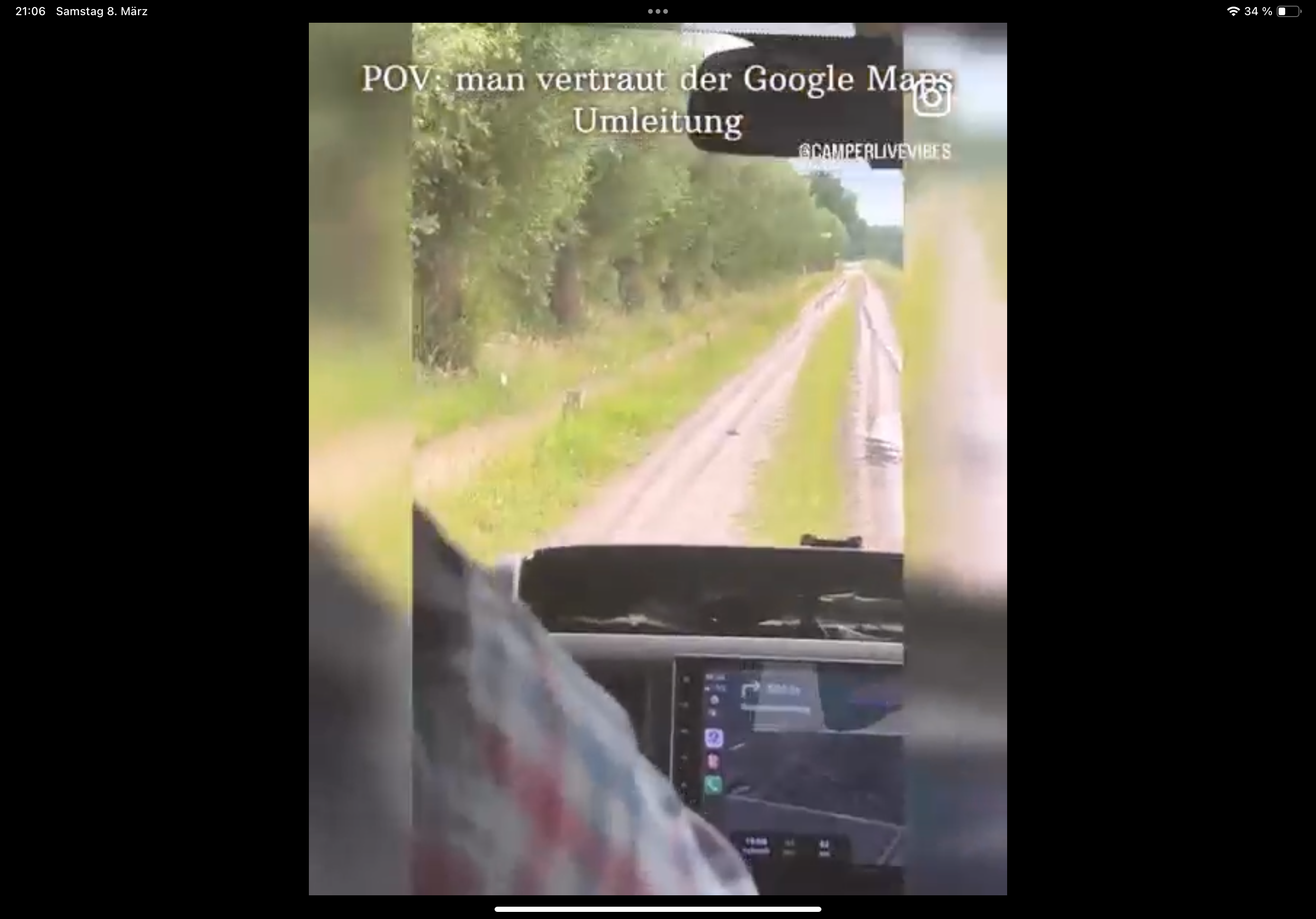 Wenn man Google Maps vertraut