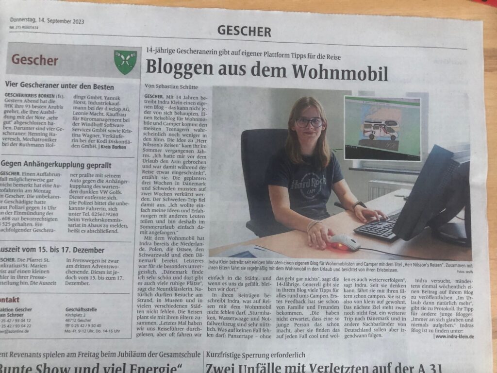 Gescherranerin betreibt ein Blog für Wohnmobilreisen
